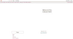 Desktop Screenshot of bellalunacollection.blogspot.com