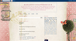Desktop Screenshot of mariannesscrapperier.blogspot.com