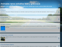 Tablet Screenshot of animalesraros-xavi.blogspot.com