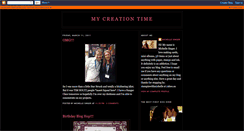 Desktop Screenshot of mycreationtime.blogspot.com