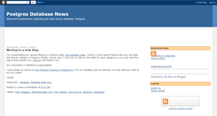 Desktop Screenshot of postgresqldbnews.blogspot.com