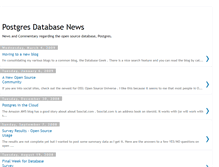 Tablet Screenshot of postgresqldbnews.blogspot.com