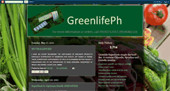 Desktop Screenshot of greenlifeph.blogspot.com