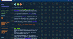 Desktop Screenshot of mlbshowdown.blogspot.com
