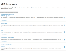 Tablet Screenshot of mlbshowdown.blogspot.com