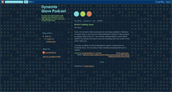 Desktop Screenshot of dynamiteglove.blogspot.com