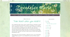 Desktop Screenshot of brandalynmarie.blogspot.com