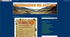 Desktop Screenshot of conchucanosenaccion.blogspot.com