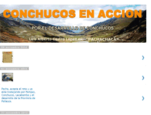 Tablet Screenshot of conchucanosenaccion.blogspot.com
