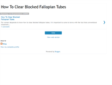 Tablet Screenshot of clearblockedfallopiantubes.blogspot.com