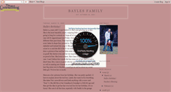 Desktop Screenshot of baylesfam.blogspot.com