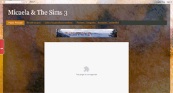 Desktop Screenshot of micaela-thesims3.blogspot.com
