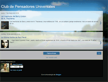 Tablet Screenshot of clubdepensadoresuniversales.blogspot.com