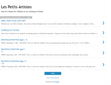 Tablet Screenshot of lespetitsartistes.blogspot.com