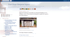 Desktop Screenshot of porthopesimpsonlegacy2.blogspot.com