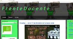 Desktop Screenshot of frentedocente.blogspot.com
