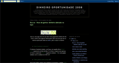 Desktop Screenshot of dinheirooportunidade2008.blogspot.com