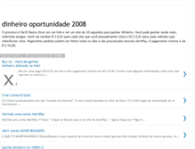 Tablet Screenshot of dinheirooportunidade2008.blogspot.com