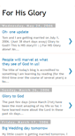 Mobile Screenshot of forhisgloryalone.blogspot.com