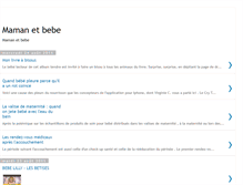 Tablet Screenshot of maman-bebe.blogspot.com