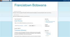 Desktop Screenshot of francistownbotswana.blogspot.com