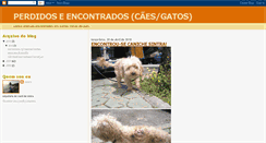 Desktop Screenshot of caesescontrados.blogspot.com