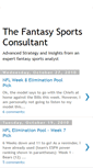 Mobile Screenshot of fantasysportsconsultant.blogspot.com