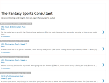 Tablet Screenshot of fantasysportsconsultant.blogspot.com