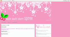 Desktop Screenshot of moshimoshicherrispree.blogspot.com