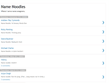 Tablet Screenshot of namenoodles.blogspot.com