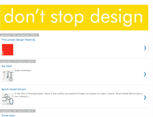 Tablet Screenshot of dontstopdesign.blogspot.com