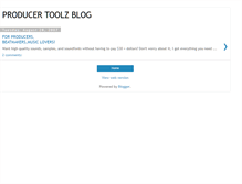 Tablet Screenshot of producertoolz.blogspot.com