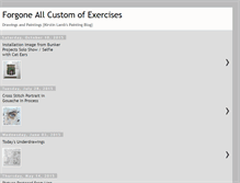 Tablet Screenshot of forgoneallcustomofexercises.blogspot.com