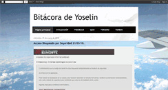 Desktop Screenshot of bitacoradeyoselin.blogspot.com