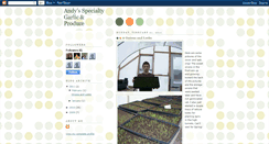Desktop Screenshot of andysspecialtygarlicproduce.blogspot.com