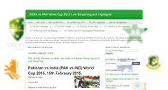 Desktop Screenshot of cricket-worldcup2011news.blogspot.com