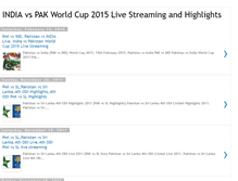 Tablet Screenshot of cricket-worldcup2011news.blogspot.com