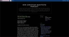 Desktop Screenshot of newchristianmanifesto.blogspot.com