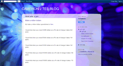 Desktop Screenshot of cameronjtesblog.blogspot.com