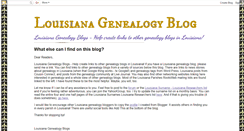 Desktop Screenshot of louisianagenealogyblog.blogspot.com