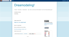 Desktop Screenshot of dreamodeling.blogspot.com