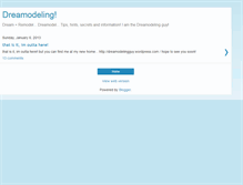 Tablet Screenshot of dreamodeling.blogspot.com