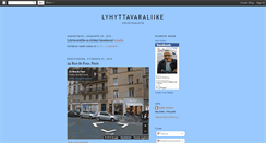 Desktop Screenshot of lyhyttavara.blogspot.com