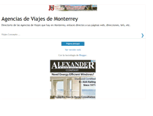 Tablet Screenshot of agenciasdeviajesdemonterrey.blogspot.com