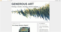Desktop Screenshot of generousart.blogspot.com