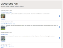 Tablet Screenshot of generousart.blogspot.com