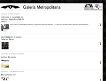 Tablet Screenshot of galeriametropolitana.blogspot.com