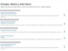 Tablet Screenshot of liturgiamusicayartesacro.blogspot.com