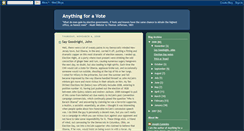 Desktop Screenshot of anythingforavote.blogspot.com