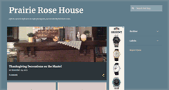 Desktop Screenshot of prairierosehouse.blogspot.com